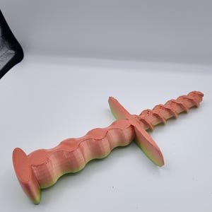 3Dプリントおもちゃプールノブハンドル - 子供用マルチカラーファンタジーソード | 安全なプラスチック製コスプレ小道具 | 想像力豊かな遊びのためのギフト