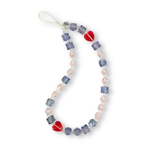 Sweet Cherry  Wristlet Phone Strap Charm | Handmade Phone Strap | Beaded Phone Strap | Phone Charm | Phone accessories | Gift for her