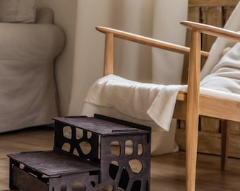 Dog ramp for high bed, Dog stairs for tall bed, Dog steps wood, Dog ramp wooden, Dog steps for sofa, Dog ramp for small dogs