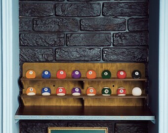 Billiards ball holder, Pool ball storage shelf, Billiards ball rack, Billiards organizer, Pool ball rack, Billiards ball shelf