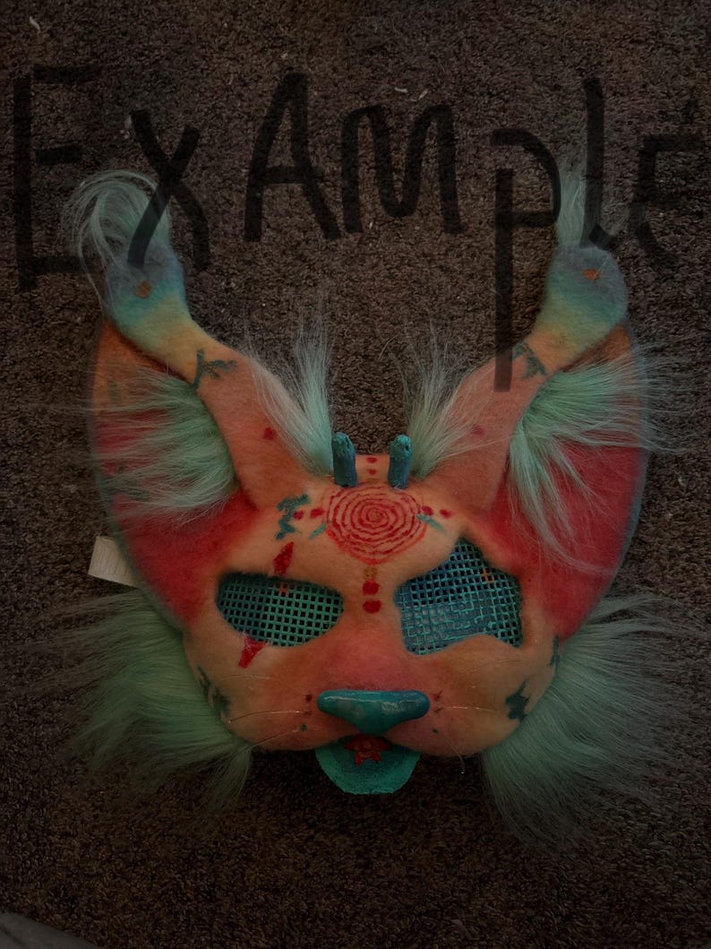 MESSAGE BEFORE BUYING Animal/Character Mask Commissions/slides are examples image 1