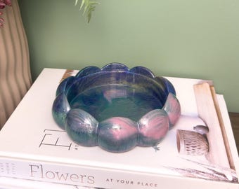 Water Lillies Inspired Resin Decorative Bowl • Jewellery Dish