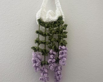 Crochet hanging plant