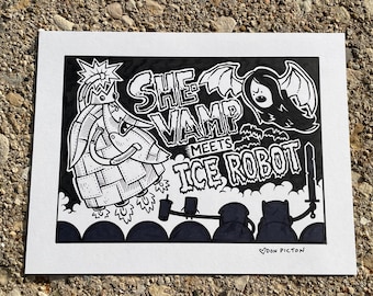Adventure time MST3K drawing