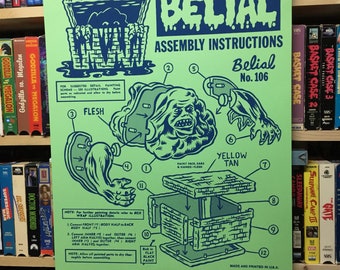 Belial Instructions Screen Print