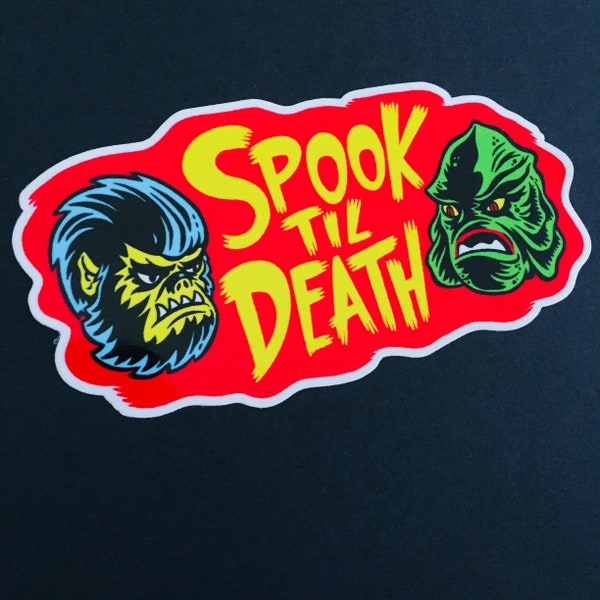 Spook til Death sticker