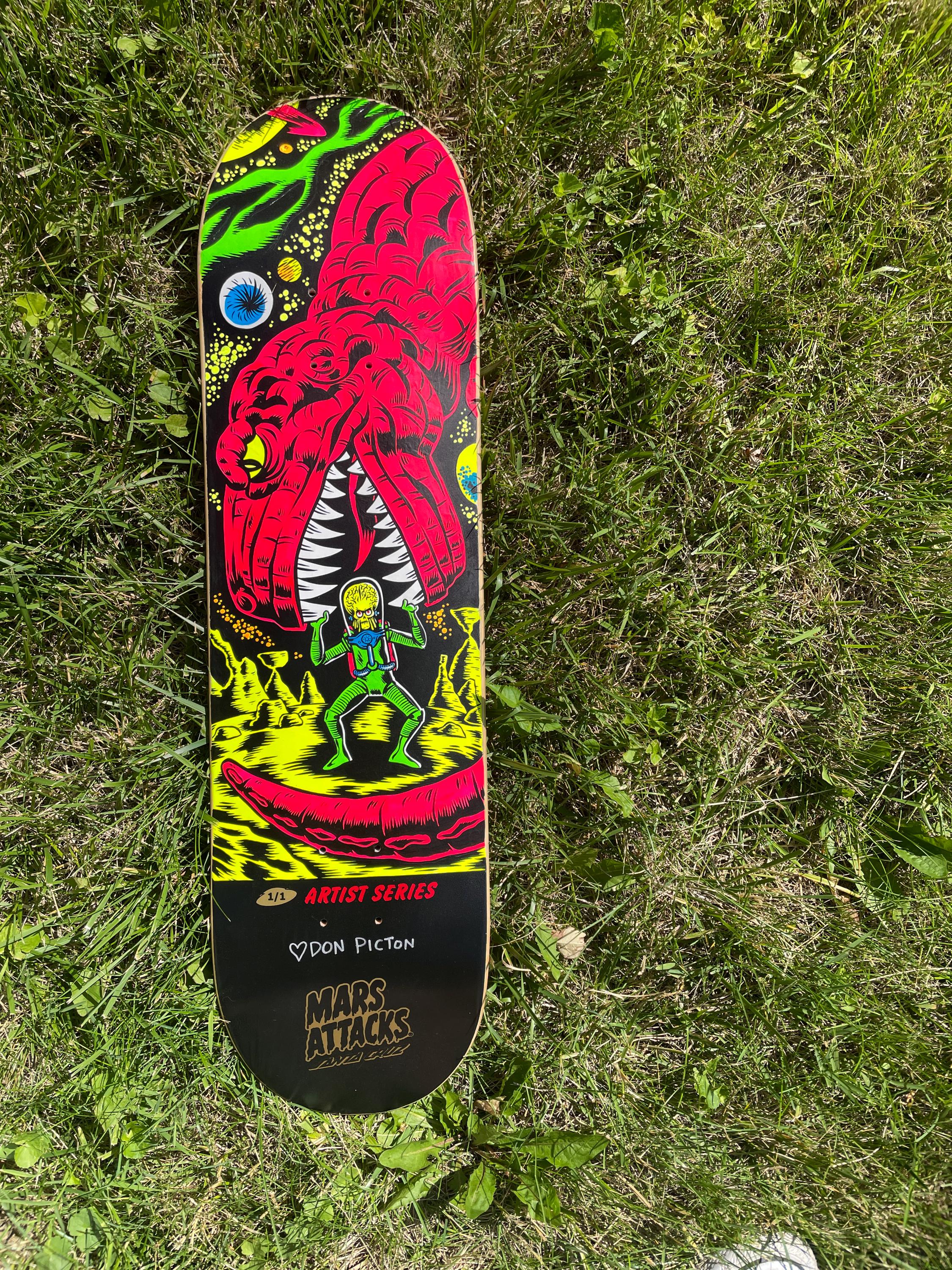 1/1 Santa Cruz Mars Attacks Artist Series Hand Painted Deck - Etsy