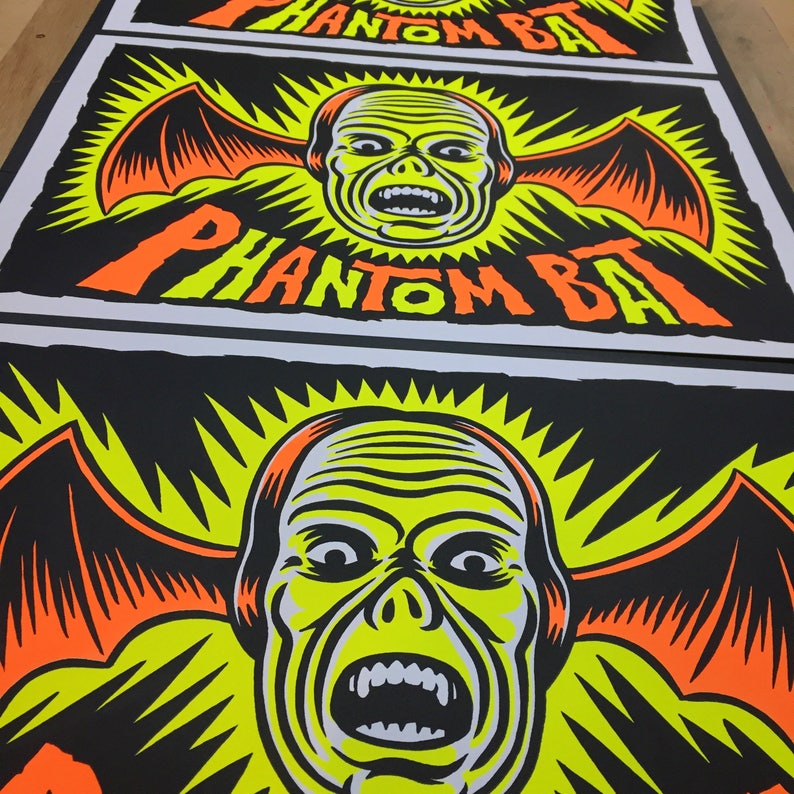 Phantom Bat Screen Print image 2