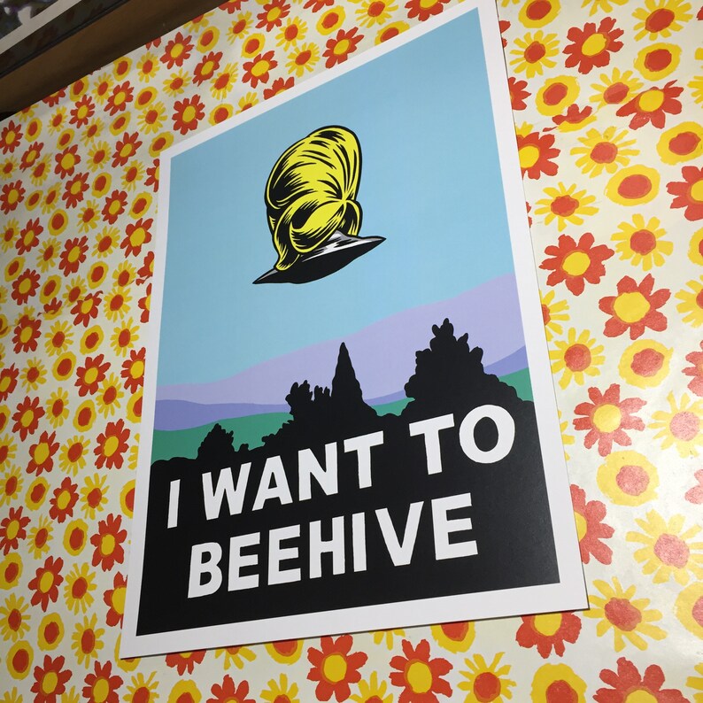 I want to beehive print image 1