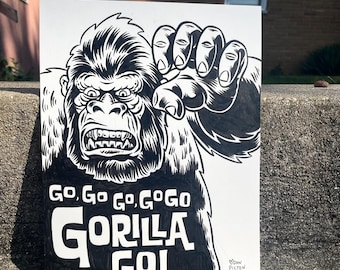 Go Go Gorilla original art