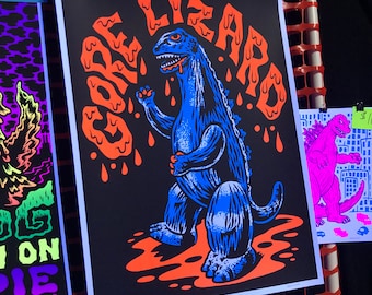 Gore Lizard Screenprint