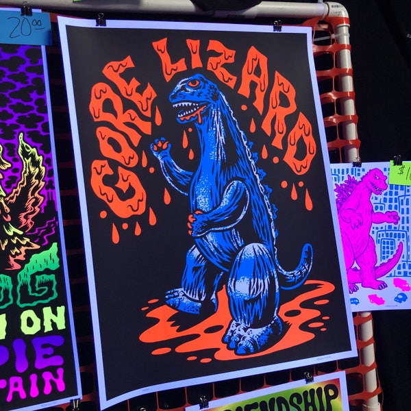 Gore Lizard Screenprint