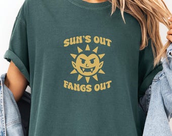 Summerween Comfort Colors Shirt, Spooky Summer Vibes, Summer Halloween Tee, Funny Monster Dracula Halloween Lover Gifts, Summer-ween Tshirt