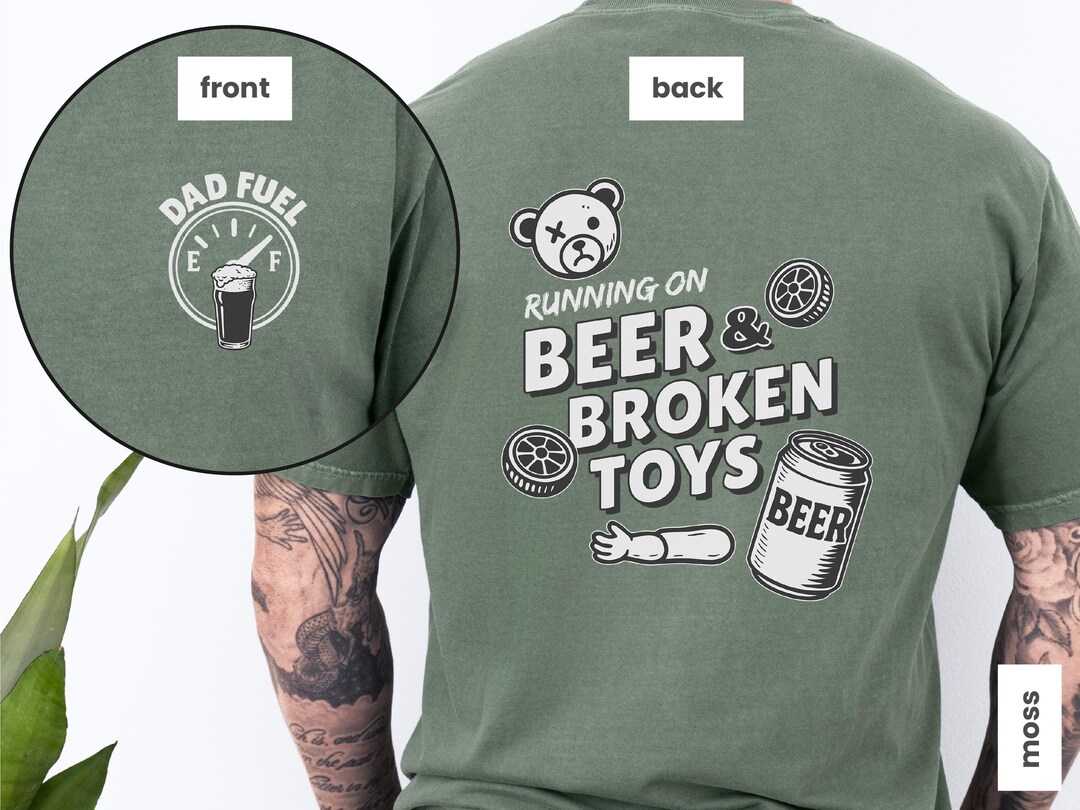 Dad Front and Back Shirt, Funny Dad Shirt, Funny Father Tee, Drinking ...