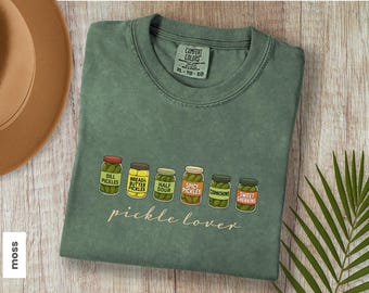 Vintage Pickle Lover Shirt, Funny Pickle Shirt, Pickles Shirt, Retro Foodie Shirt, Gift for Gardener