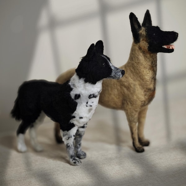 Custom Needle Felted Dog: Pet Portrait