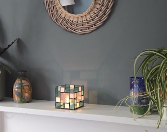 Stained Glass Candle Holder