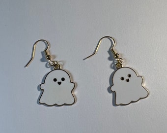 Kawaii Halloween Ghost Earrings