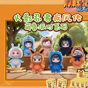Naruto Blind Box Mini Figures – Itachi, Sasuke, Kakashi, Gaara | Anime Plush Keychain Toy | Mystery Box Gift for Fans & Collectors