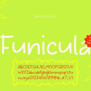 Funicula Handwritten Font for GoodNotes, Cute Digital Planner Font, Neat Handwriting Style, iPad Journal Font, Aesthetic Writing Font