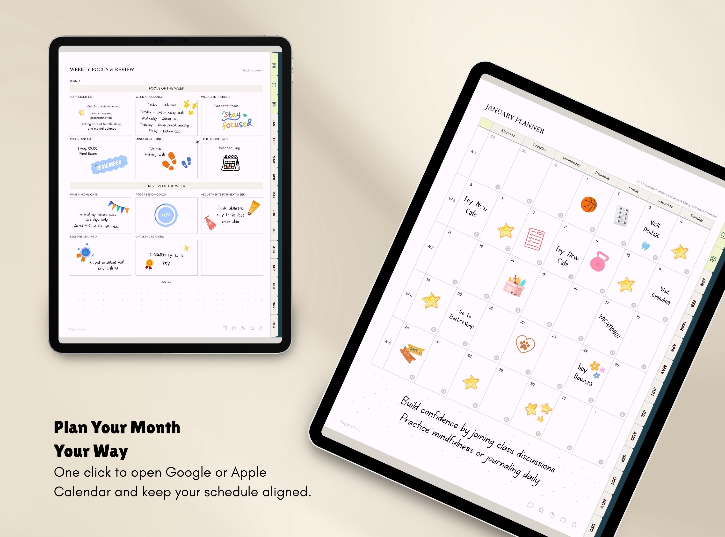 2026 Digital Planner | Monday Start | Minimalist Planner | Daily ...