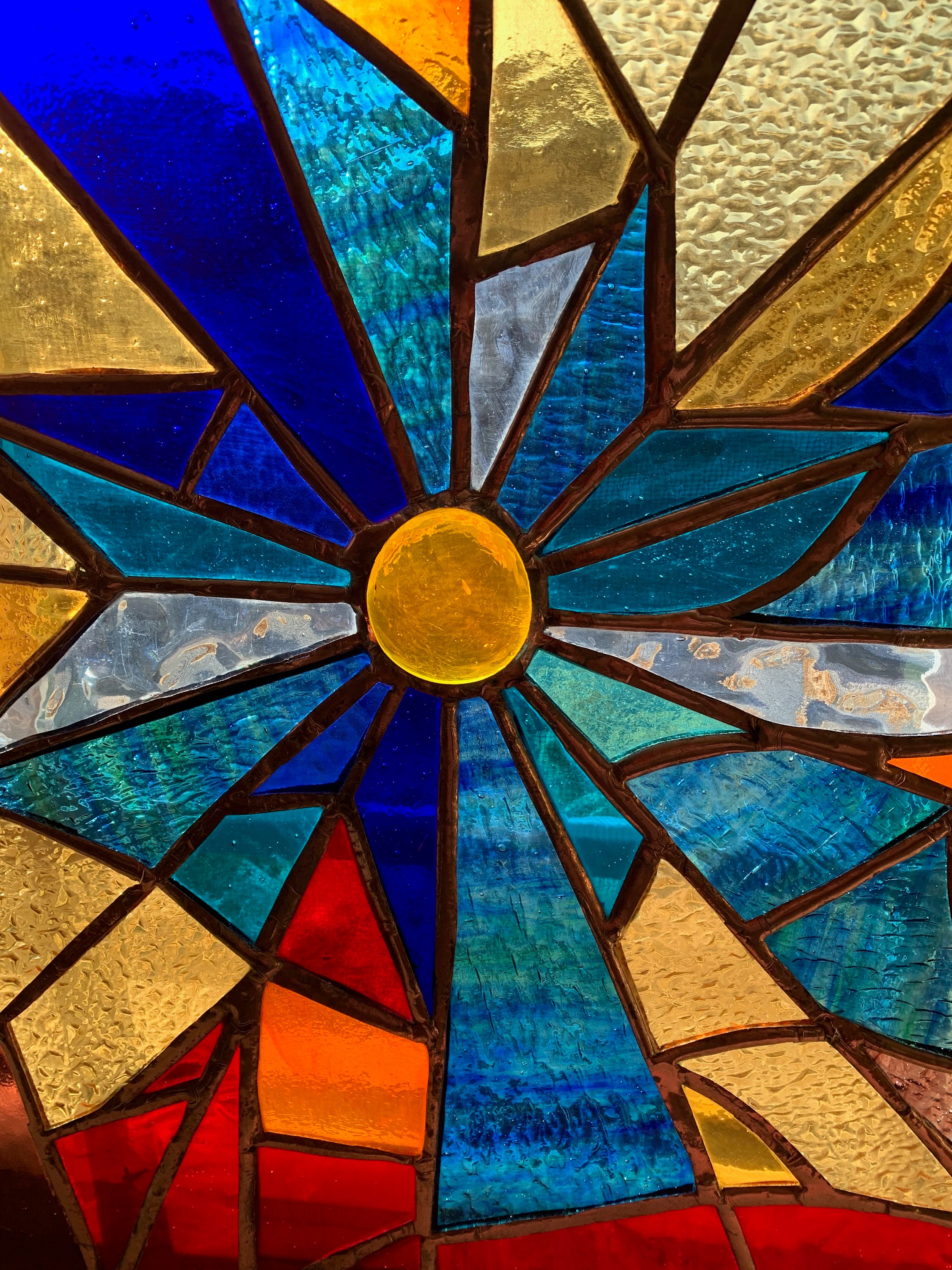 Stained Glass Window Panel. KALEIDOSCOPE FREE SHIP - Etsy
