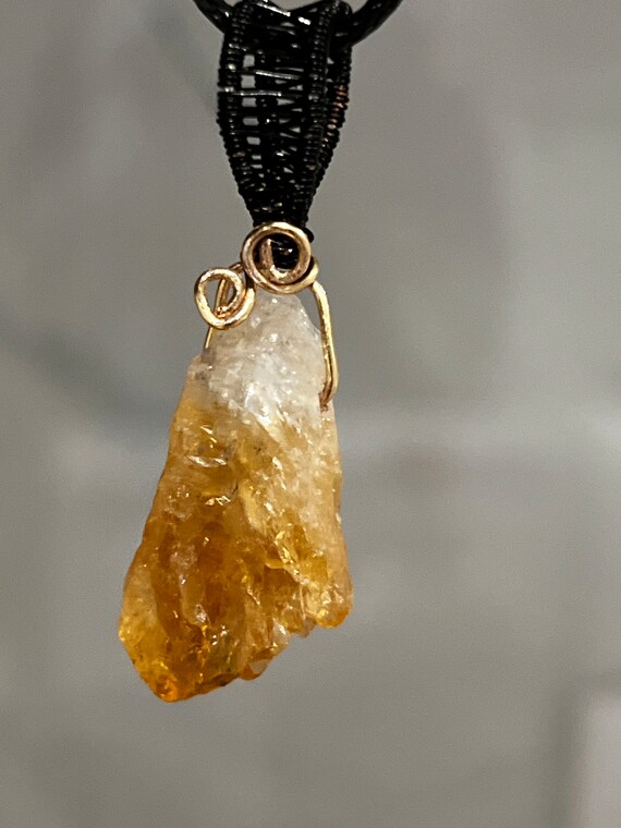 Natural Citrine Root One of a Kind Triple Point Ha