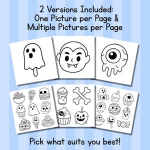 Spooky Fun Coloring Book – Simple Halloween Coloring Pages, Printable ...