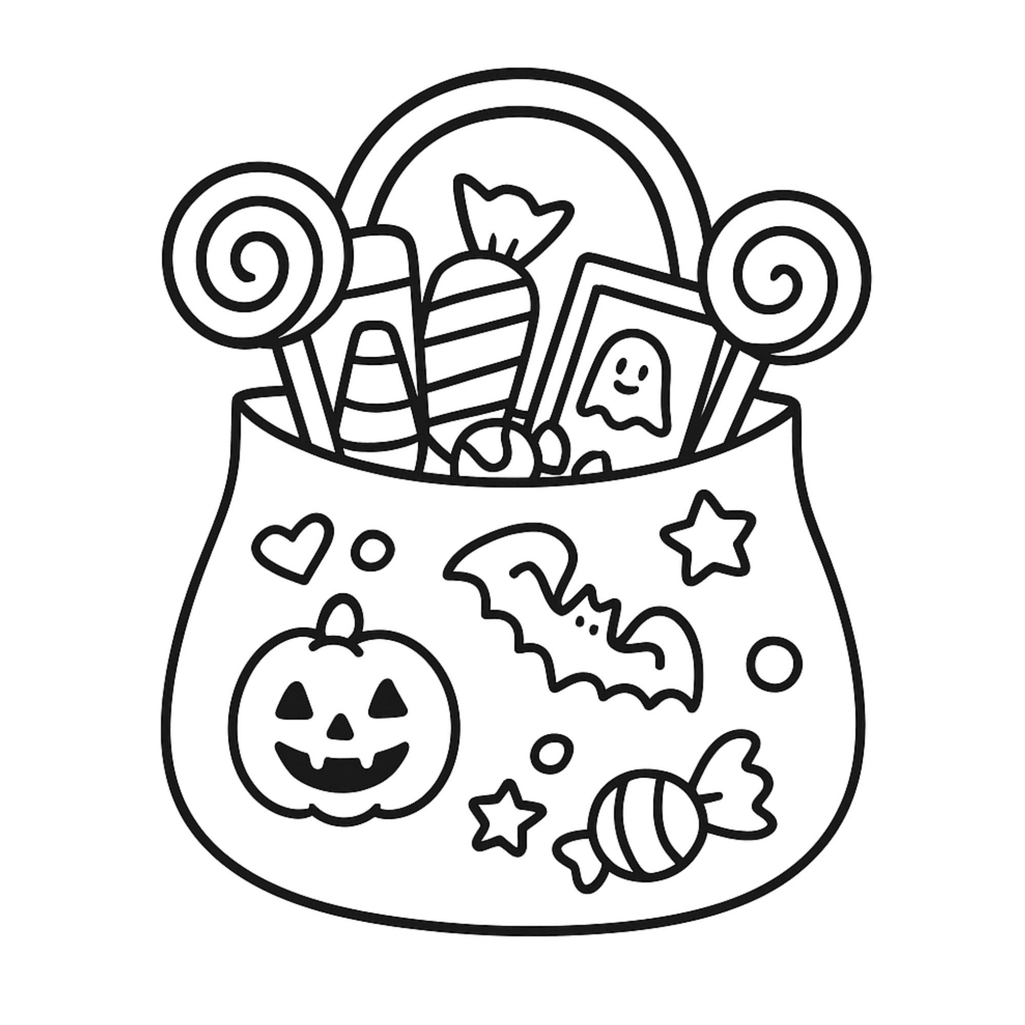 Spooky Style Coloring Book, Cute Halloween Aesthetic Coloring Pages