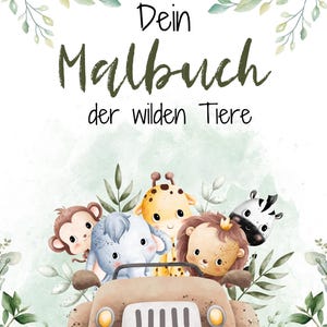 Your coloring book - of wild animals