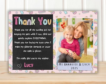 Editable Teacher Thank You Card | Student Gift (Digital Download)