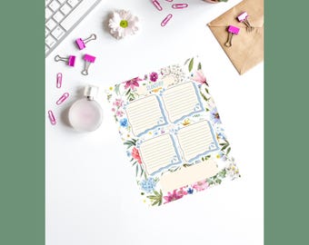 Daily Planner - Floral