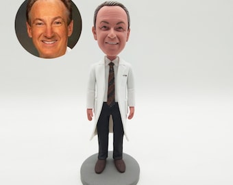 Personalized Doctor Bobblehead | Custom Clay Figurine