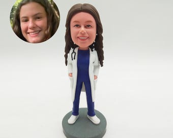 Custom Doctor Bobblehead, Personalized Gift for Medical Staff