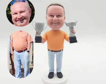 Custom Men's Bobblehead: Personalized Figurine Gift