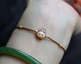 Labubu Charm Bracelet: Handmade Chinese Style Jewelry Gift