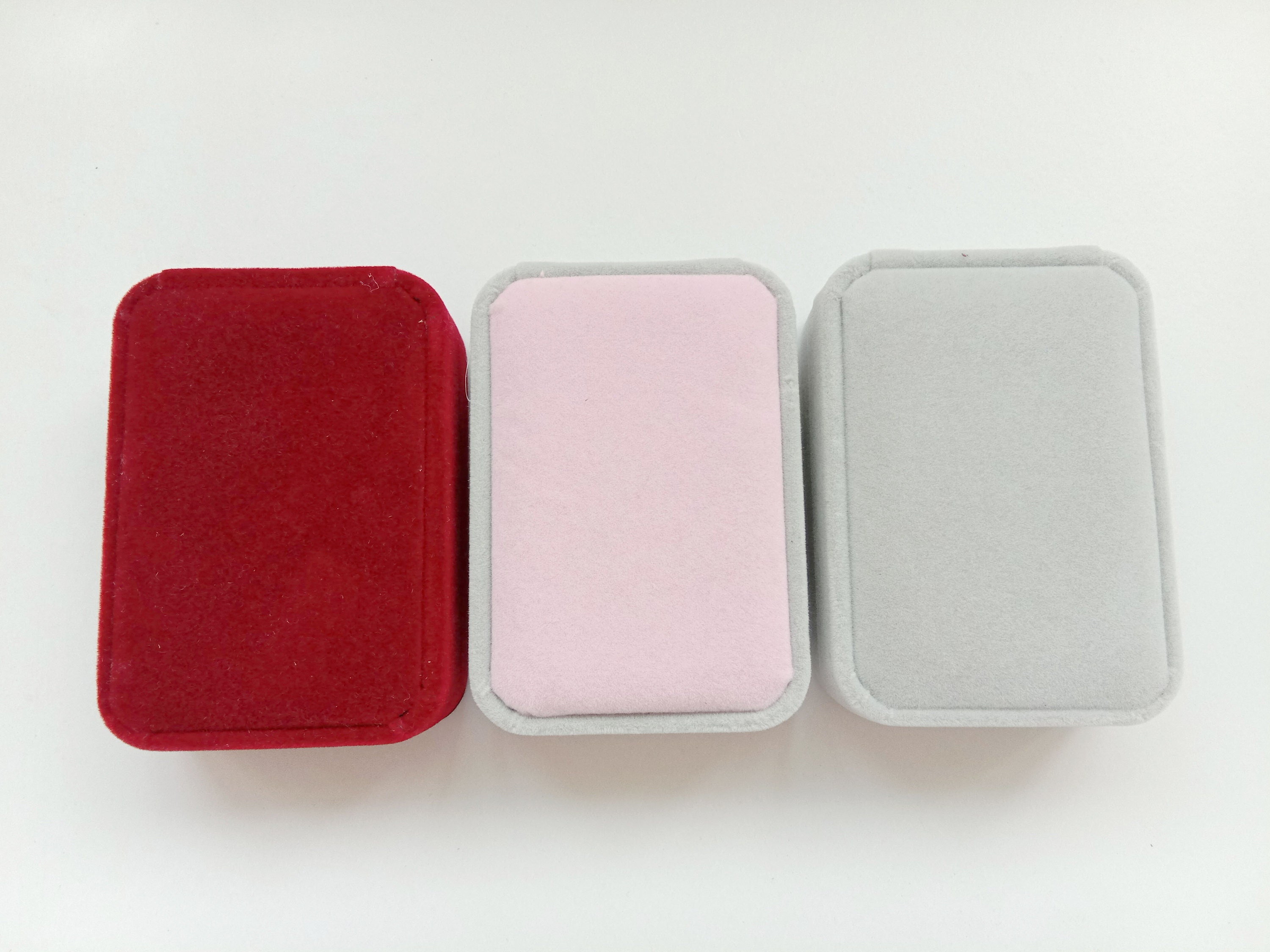Pendant Box Hinged Velvet Pendant Necklace Box, Jewelry Gift Box, Jewelry Storage ...