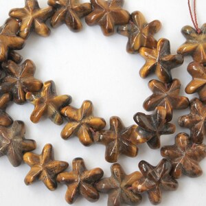 Full Strand Beautiful Tiger's Eye Star Beads