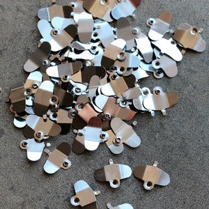 Vintage clock parts -- light metal -- set of 50 -- D15