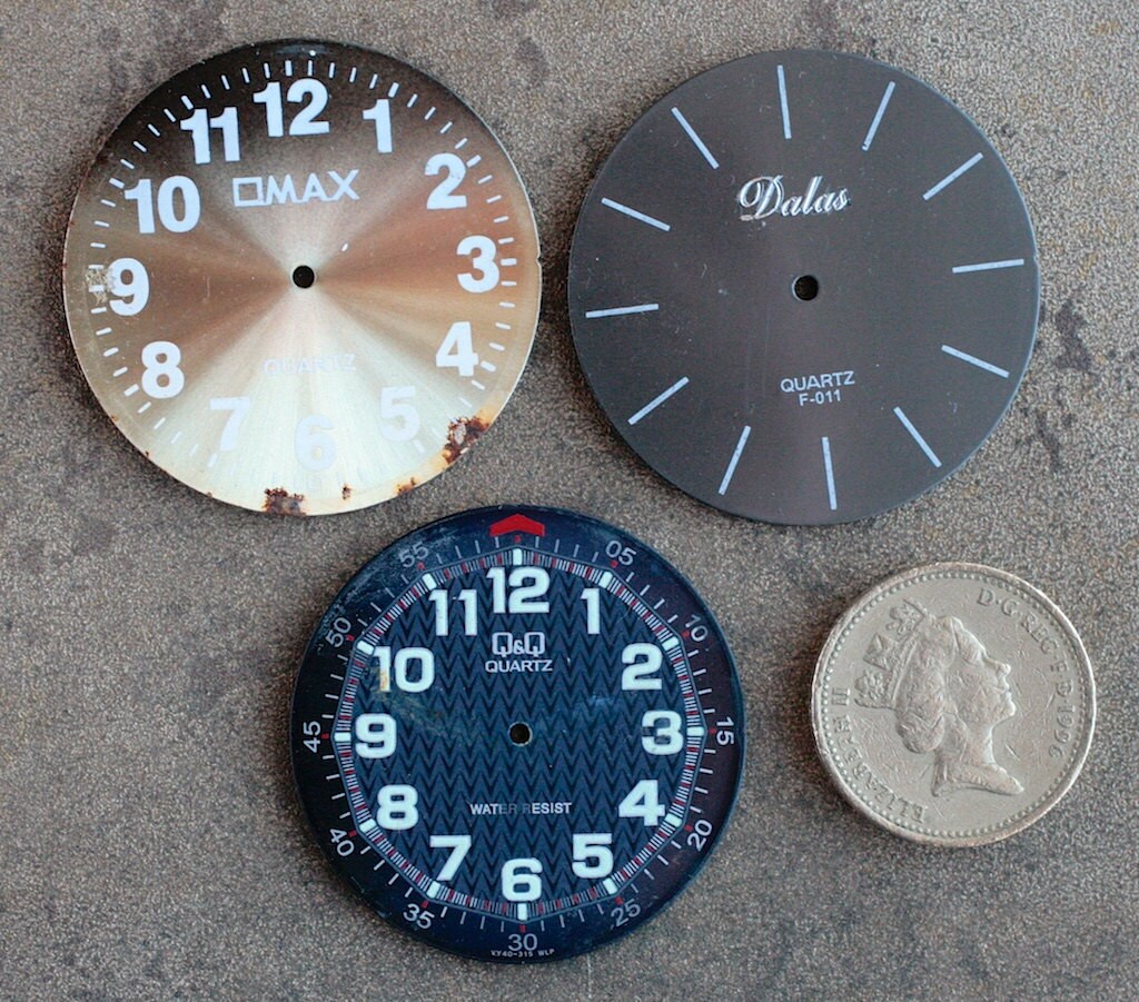 Large Wrist Watch Faces set of 3 D8 Etsy