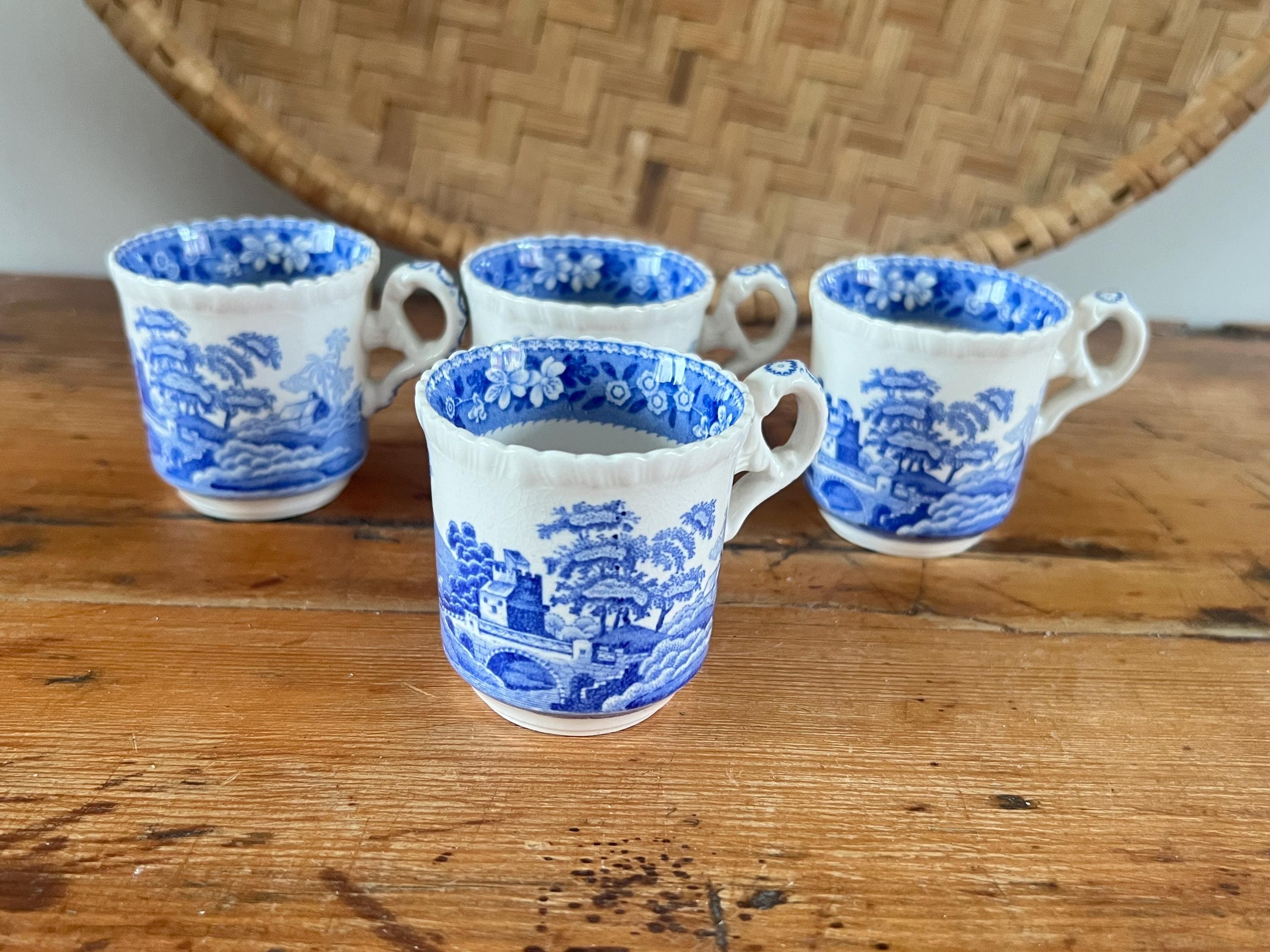 Antique Copeland Spode Tower England Espresso Size Cups Set of