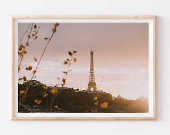 Eiffel Tower Art Print, Paris Art Photography Print, Paris Fall Art Prints, Paris Autumn, Paris Skyline Art Print, Paris Travel Poster