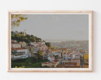 Lisbon Photo, Lisbon Print, City Landscape Photograph, Travel Photography, Lisbon Cityscape Wall Art, Portugal Travel Poster, Portugal Decor