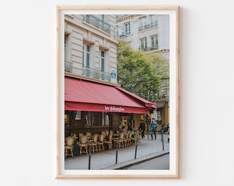 Paris Cafe Print, Paris City Art, Paris Photo Print, Paris Cafe Photograph, Paris Art Print, Large Wall Art, French Decor, Travel Photograph