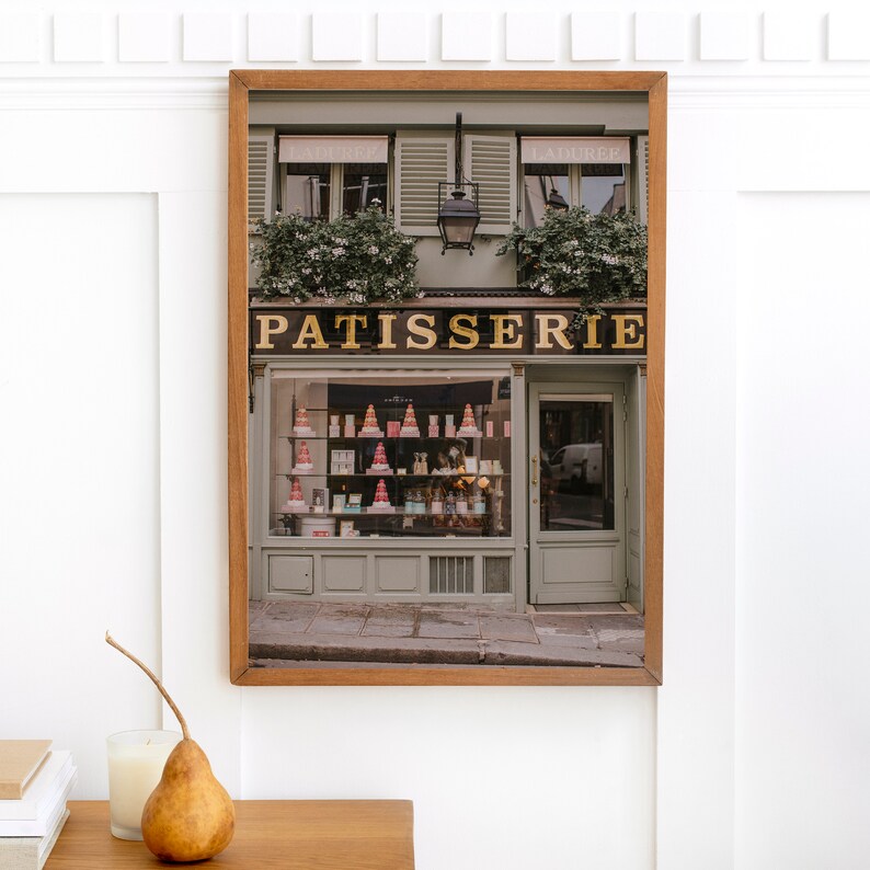 Paris Cafe Wall Art Paris Cafe Poster Downloadable Paris Etsy
