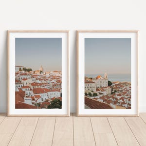 Set of 2 Printables, Lisbon Printable Wall Art, Lisbon Portugal Poster, Downloadable Lisbon Print, Architecture Print, Poster Digital Print