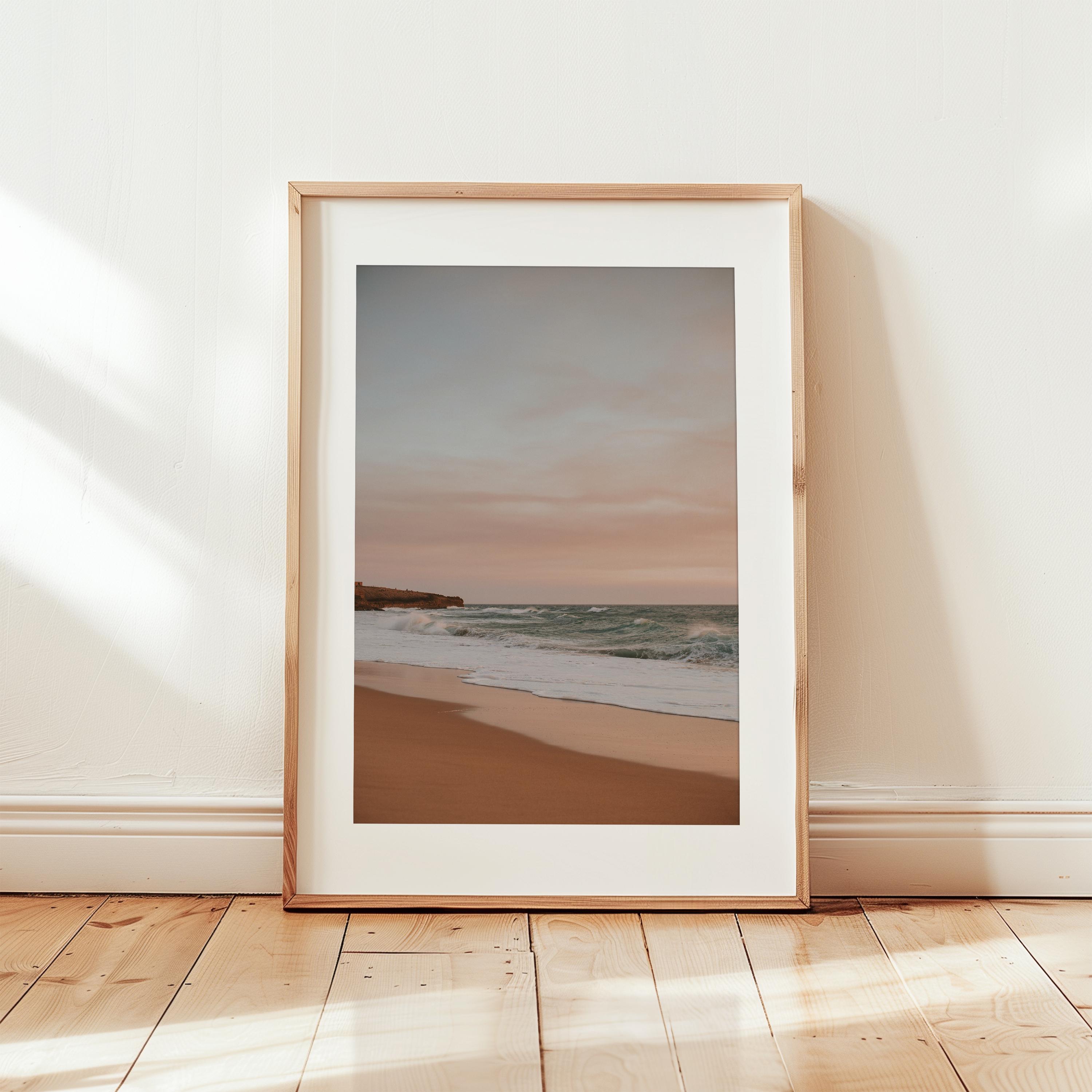 Coastal Wall Art, Pastel Ocean Wall Art, Ocean Wave Printable Photo, Modern Beach House Decor, Digital Beach Print, Summer Printable