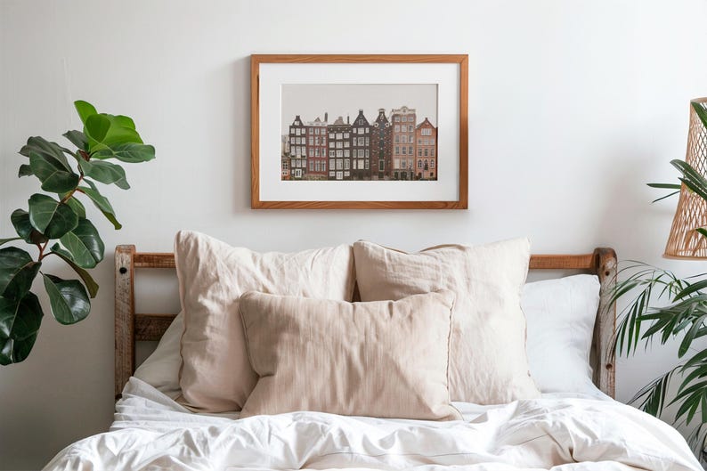 Amsterdam Art Printable, Amsterdam Houses Print, Amsterdam Poster, Amsterdam Wall Art, Travel Wall Decor, Modern Wall Art, Travel Poster image 6