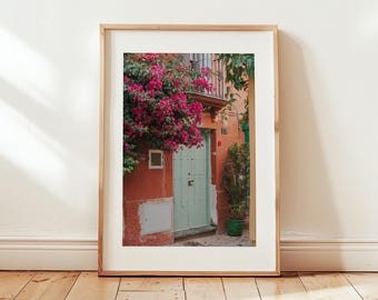 Spanish Door Print, Spain Photography Print, Mediterranean Doors Art Print, Andalusia Wall Art, Blue Door Poster Print, Boho Decor Wall Art