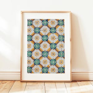 Green Yellow Tile Download Print, Portuguese Tiles, Printable Wall Art,  Portuguese Tile Poster, Rustic Wall Art, Lisbon Azulejo Tile Art